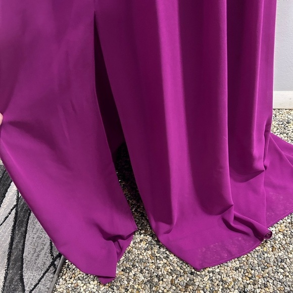 {Lulu’s} Show of Decorum Magenta Purple Maxi Dress - Picture 5 of 6